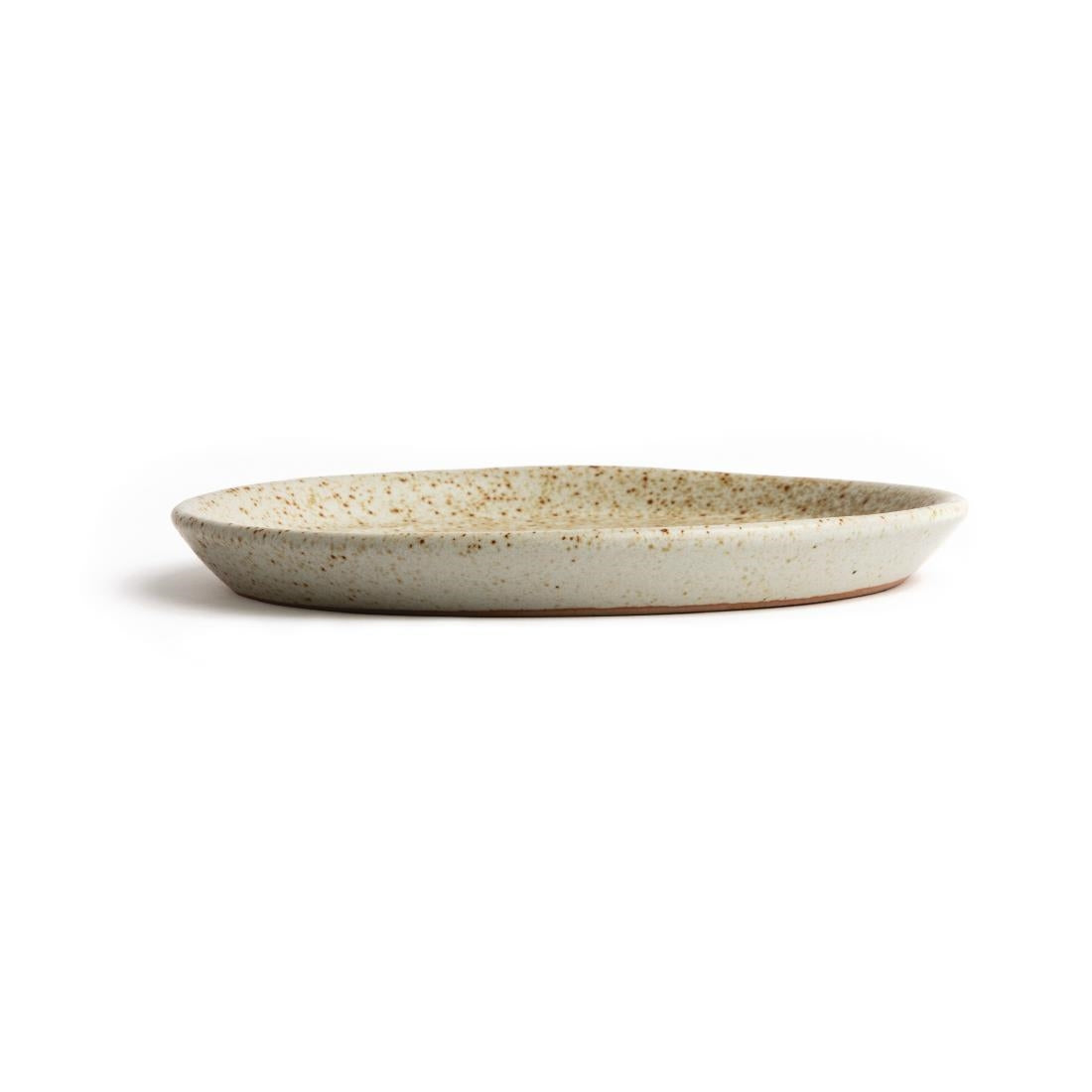 FA337 Olympia Canvas ronde borden met smalle rand crème 18cm (6 stuks)