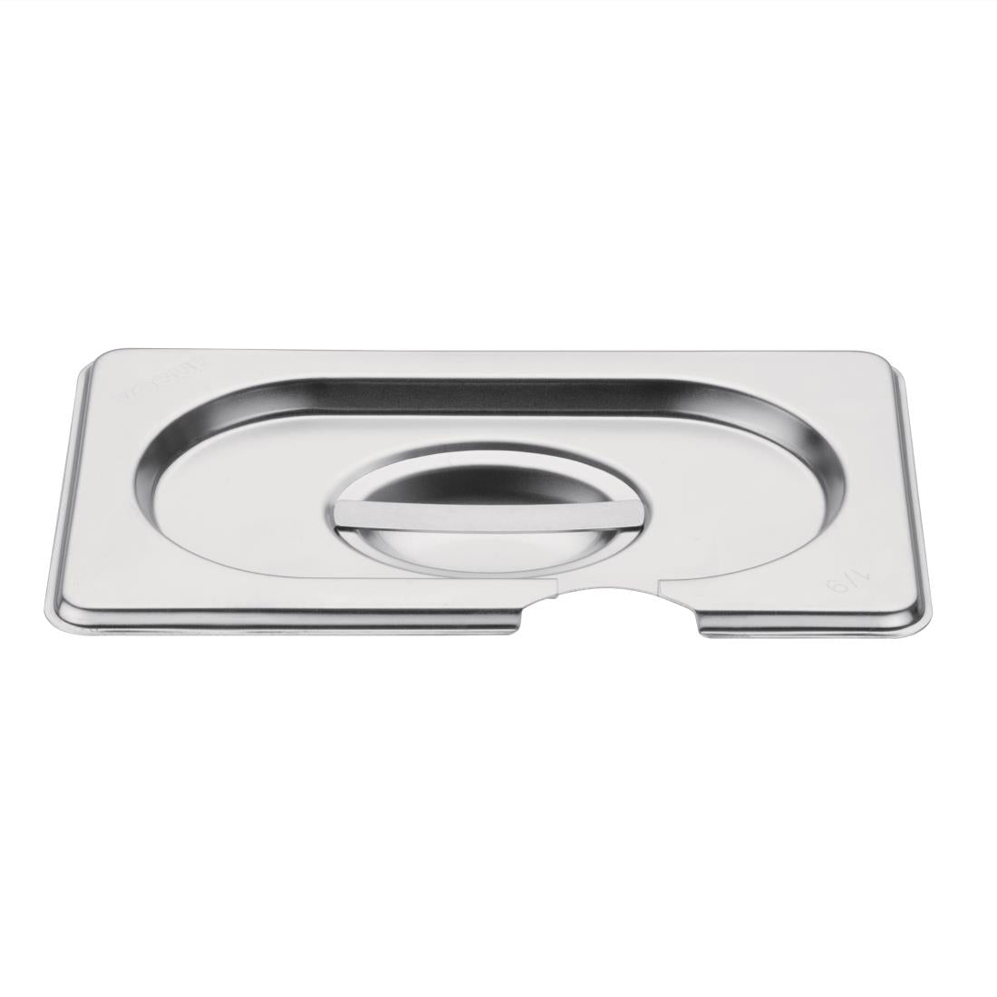 CB176 Vogue RVS deksel met lepeluitsparing GN1/9