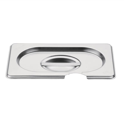 CB176 Vogue RVS deksel met lepeluitsparing GN1/9