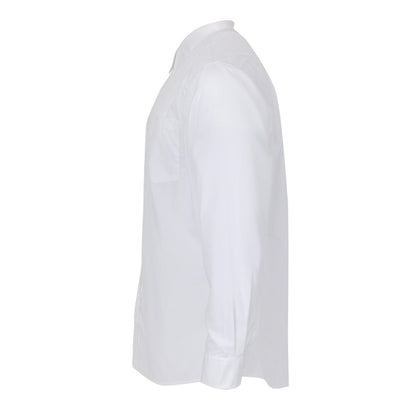 A730-S Uniform Works unisex overhemd lange mouw wit S