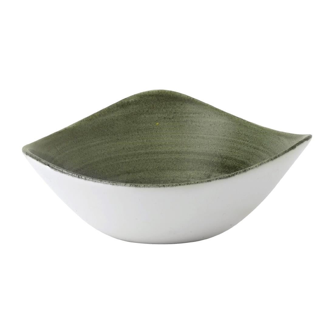 FD867 Churchill Stonecast Patina Burnished Green Lotus Kom 17.8cm (12 stuks)