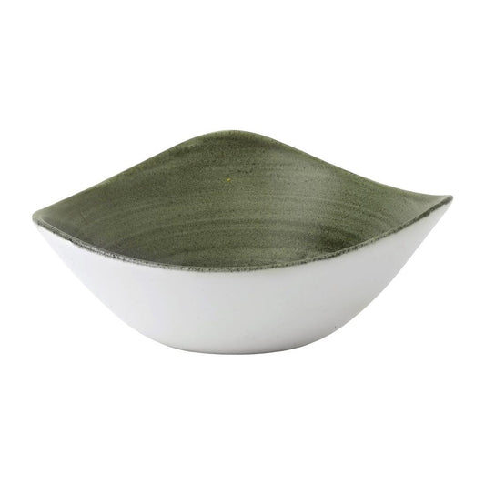 FD867 Churchill Stonecast Patina Burnished Green Lotus Kom 17.8cm (12 stuks)