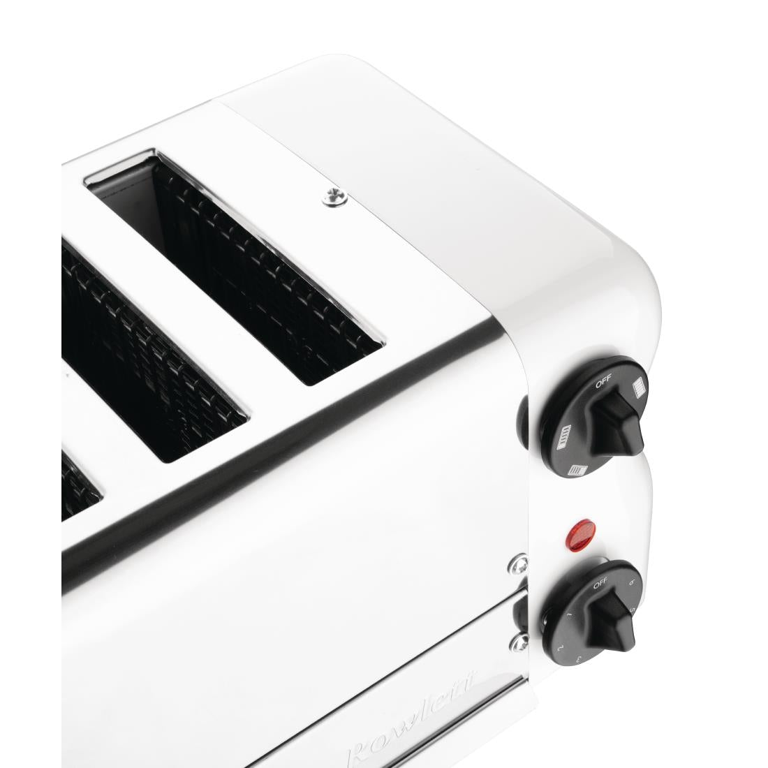CH186 Rowlett Esprit broodrooster 6 sleuven wit - 2 reserve-elementen en 2 tostihouders