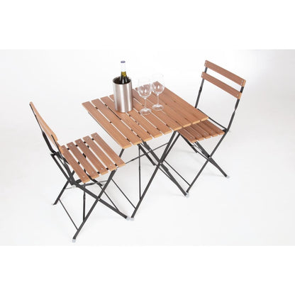 GJ766 Bolero opklapbare imitatiehout stoelen (2 stuks)