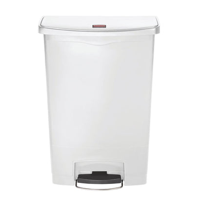 CW594 Rubbermaid Slim Jim Front Step pedaalemmer 90Ltr wit