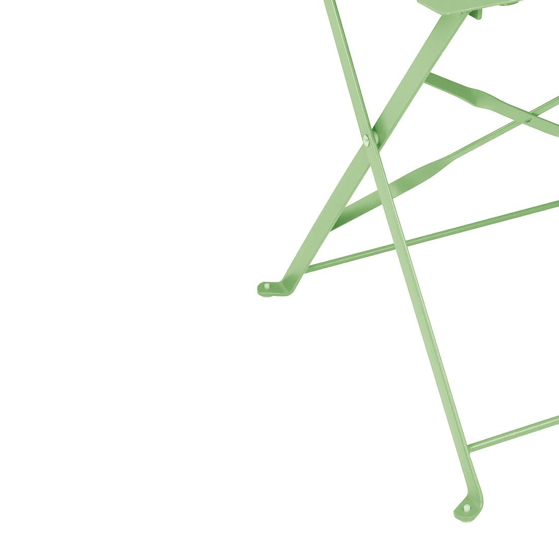 FT270 Bolero stalen klapstoelen lichtgroen (2 stuks)