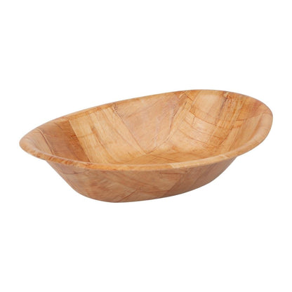 L093 Ovale Houten Kom Groot