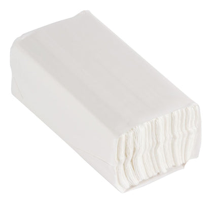 CF796 Jantex 160-pak C-gevouwen handdoeken 2-laags wit (15 stuks)