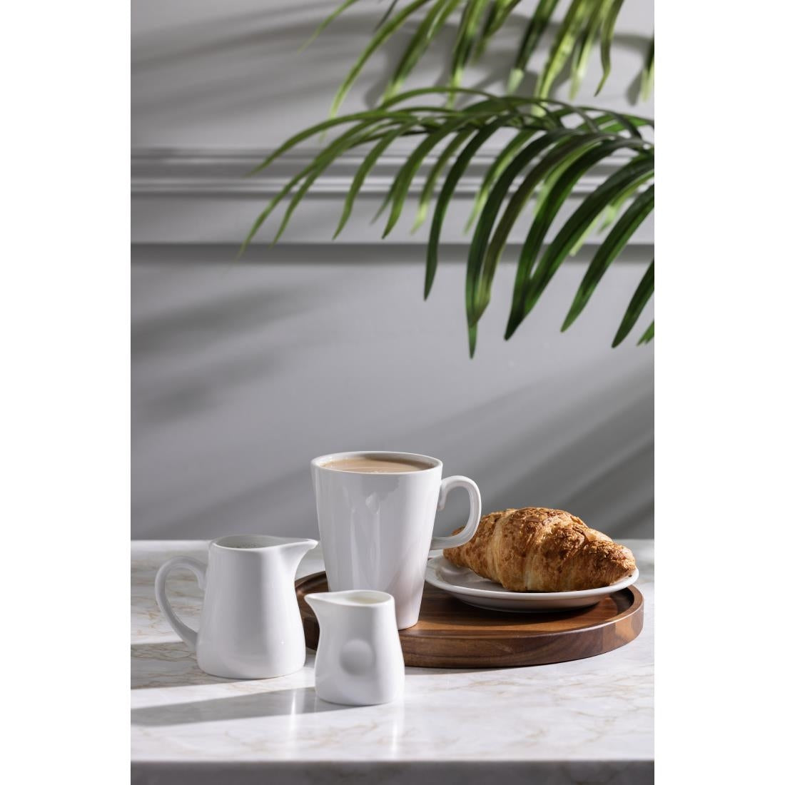 GM366 Olympia porseleinen melkkannetje met kuiltjes 70ml (6 stuks)