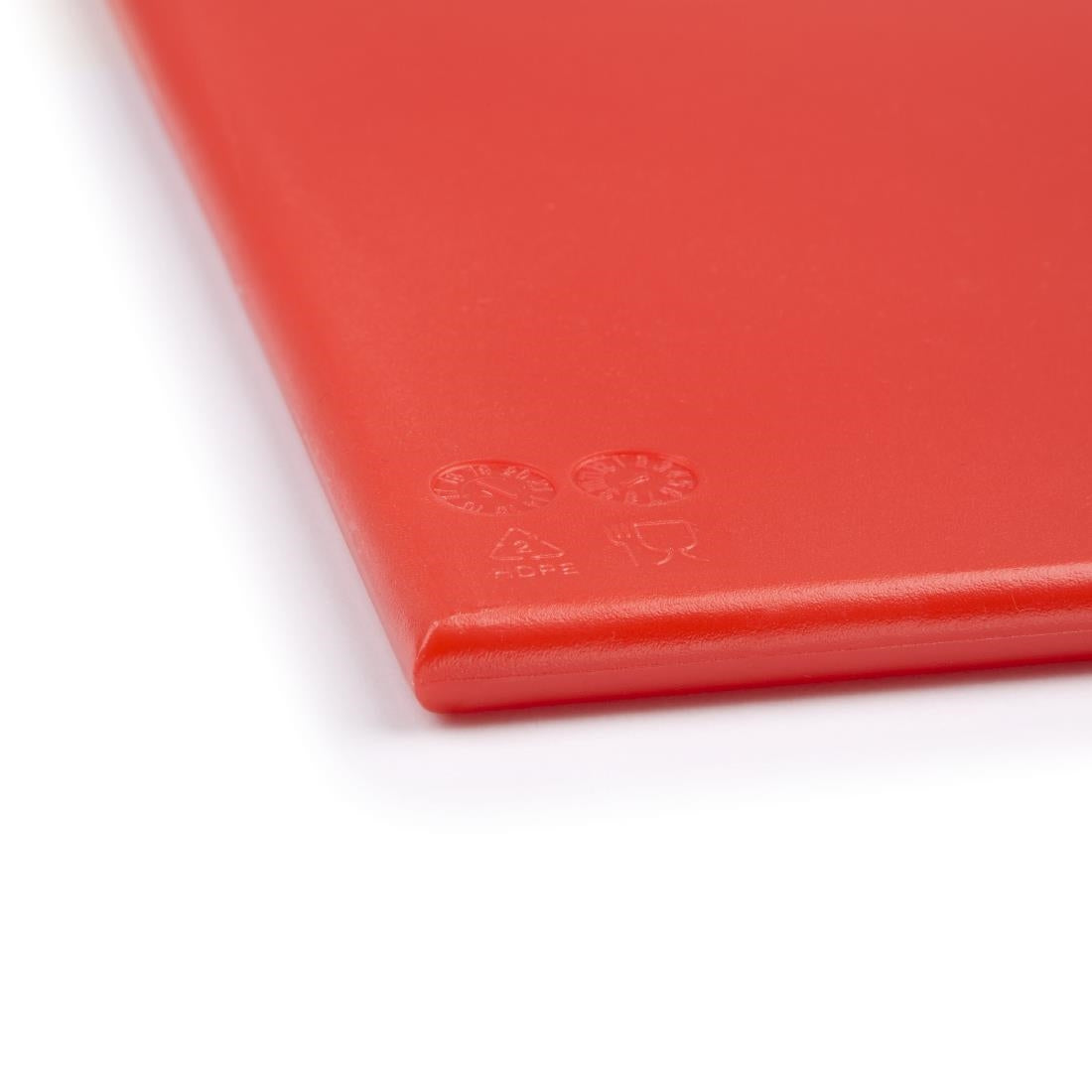 J011 Hygiplas HDPE snijplank rood 600x450x12mm