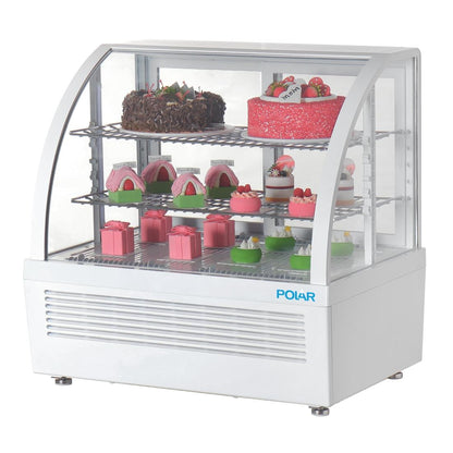 CU637 Polar C-Series Countertop Display Koelkast Wit 100Ltr