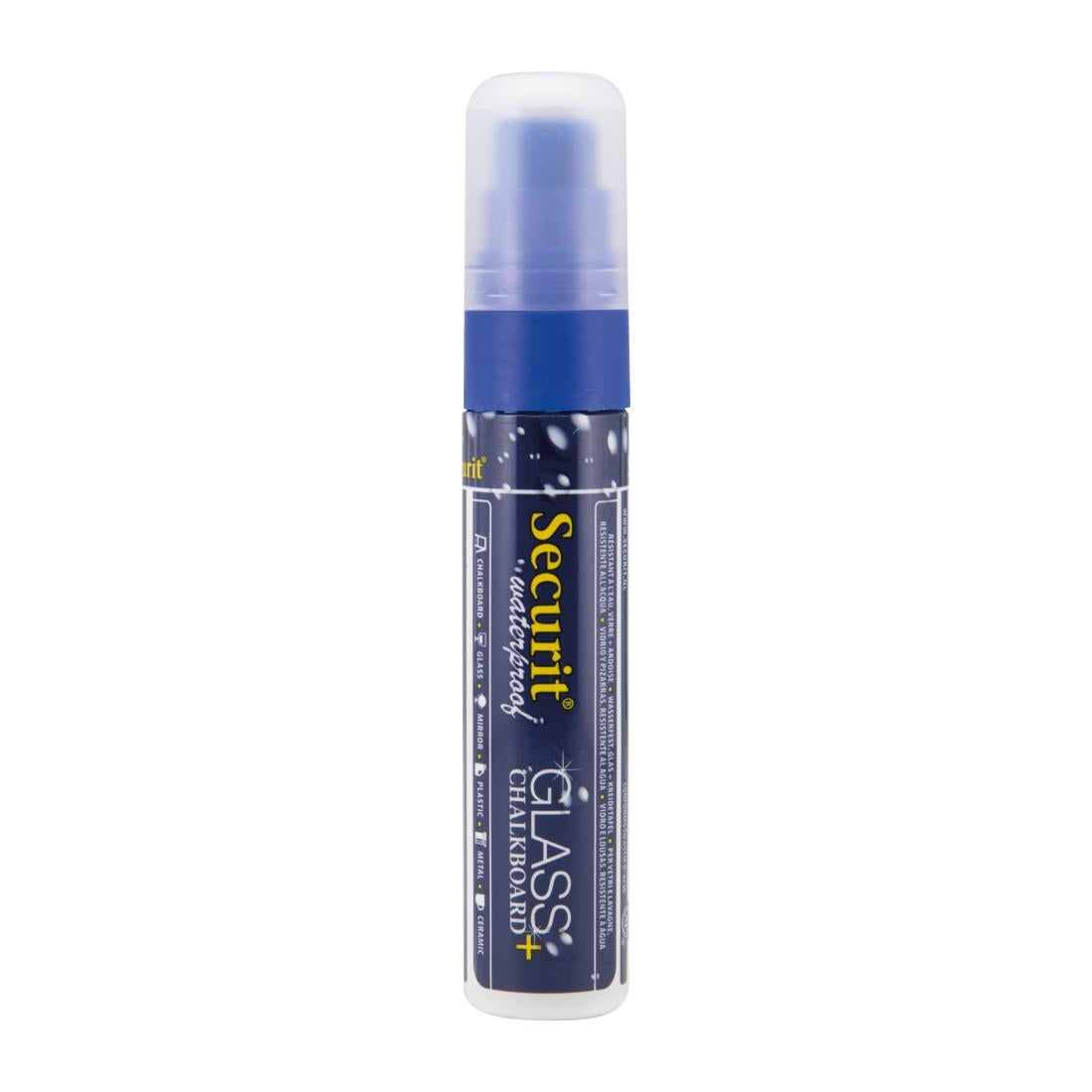 CU779 Securit Waterproof krijtstift (Glas + Krijtbord) in blauw met 7-15mm penpunt
