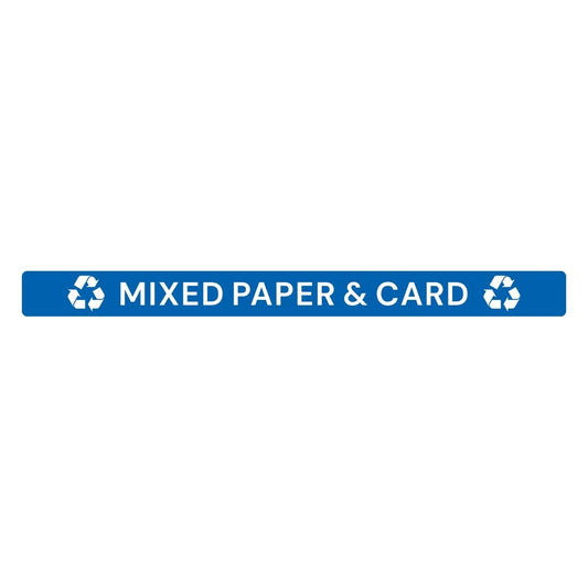 JB491 Jantex Slim Bin deksel label - Gemengd Papier & Karton