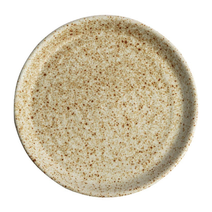 FA337 Olympia Canvas ronde borden met smalle rand crème 18cm (6 stuks)