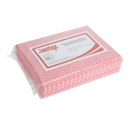 HT489 Jantex Zware Stofdoeken Rood (Pakket Van 25)