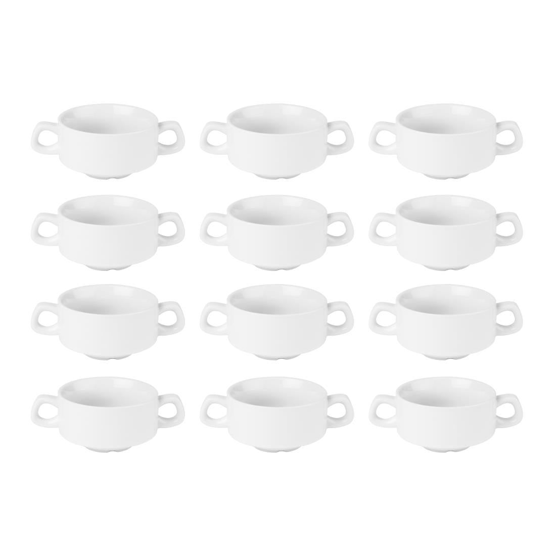 CF369 Olympia Athena Stapelbare Soepkommen 160mm 290ml (12 Stuks)