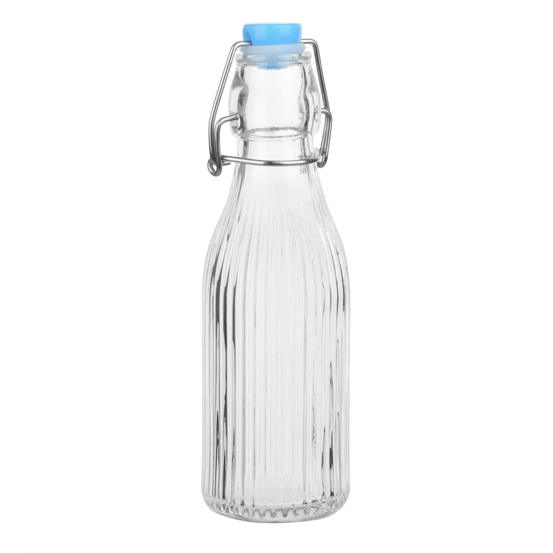 HW795 Olympia Geribbelde Waterflessen Met Zwenktop 200ml (6 stuks)