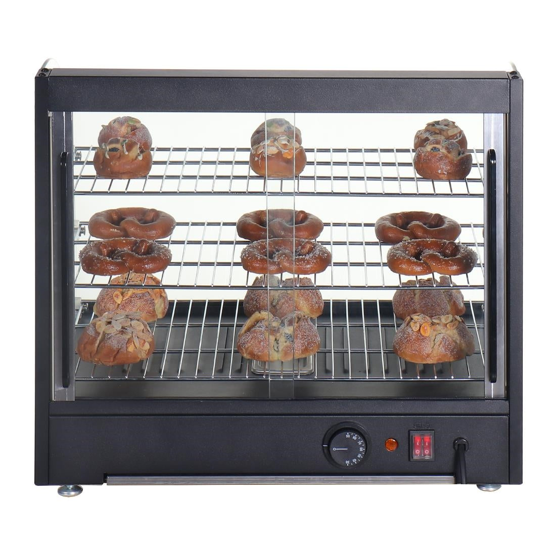 HW929 Nisbets Essentials Verwarmde Voedsel Display Merchandiser 82Ltr