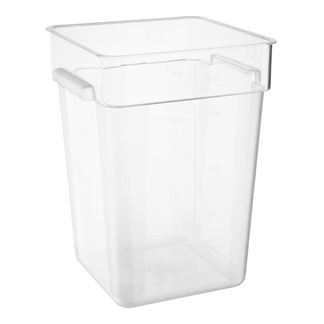 HY406 Hygiplas polycarbonaat vierkante opbergbak 20Ltr