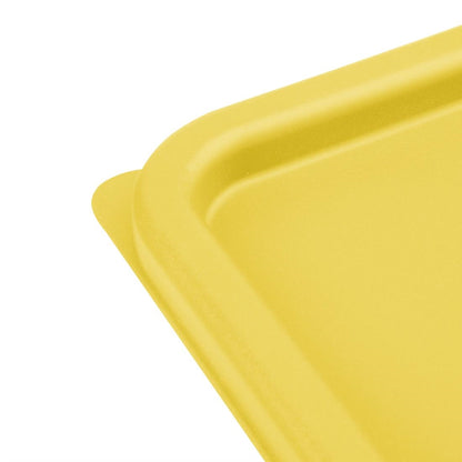 FX138 Hygiplas vierkant deksel voor vershouddozen, geel, medium
