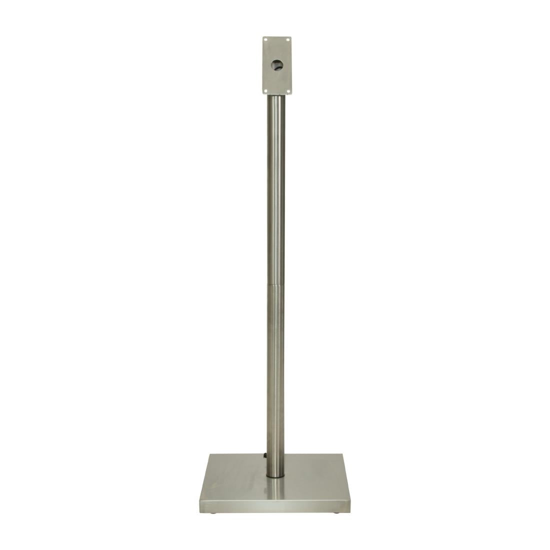 DP529 Securit 4xA4 teakhouten witte LED menukaarthouder met paal en voet