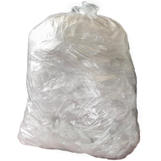 CH156 Jantex transparante afvalzakken gerecycled 90L 12kg (200 stuks)