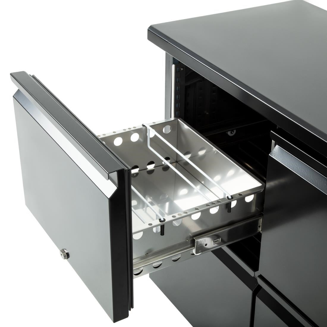 GL456 Polar U-serie dubbele deur back bar toonbank koelkast met laden