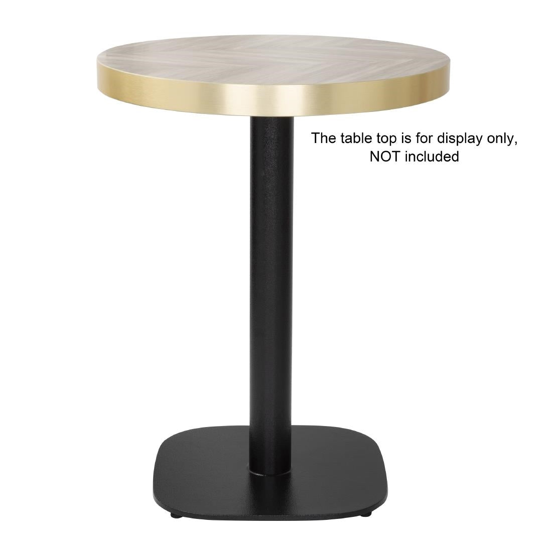 FU546 Bolero Black Cast Iron Table Base 720x420mm