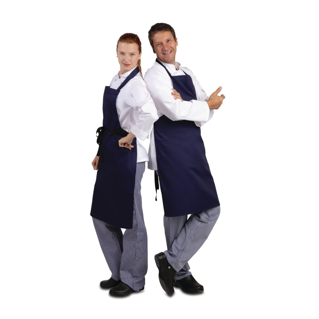 A543 Whites halterschort donkerblauw