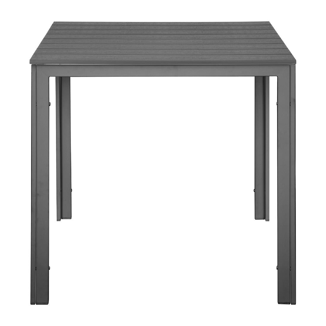 HZ021 Bolero Valletta Grijs Latten Tuin Tafel 780mm