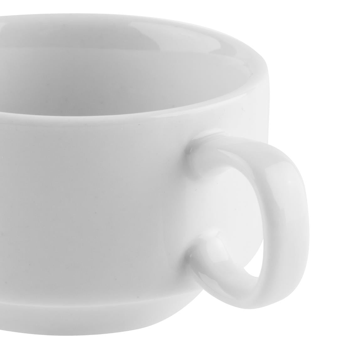 CB471 Olympia Whiteware stapelbare espressokopjes 8,5cl (12 stuks)