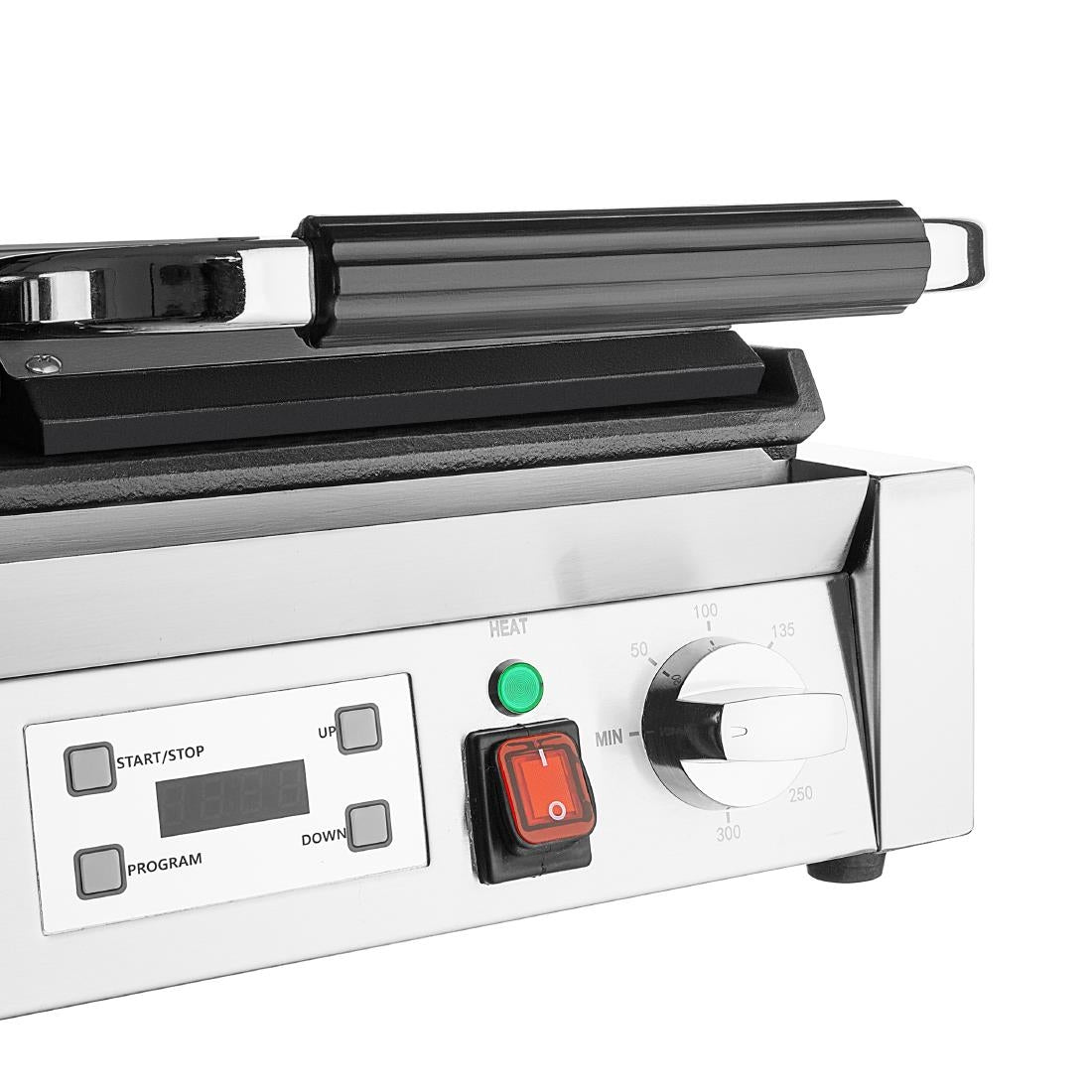 CU613 Buffalo Dubbele Contactgrill Platte & Geribbelde Platen