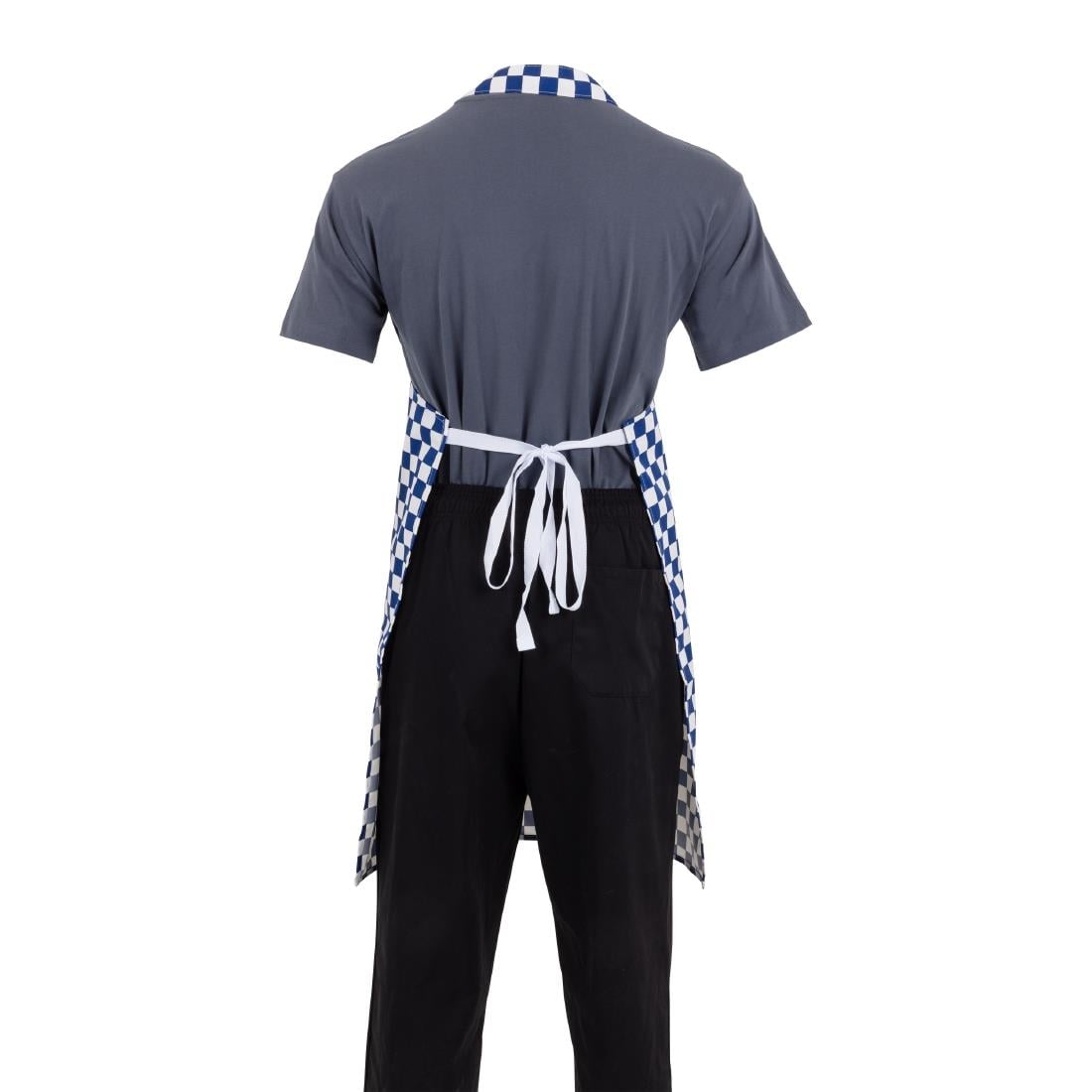 A554 Whites halterschort blauw-wit geblokt