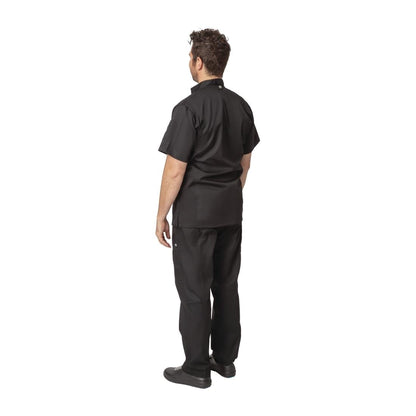 B472-M Chef Works Springfield unisex koksbuis met rits zwart M