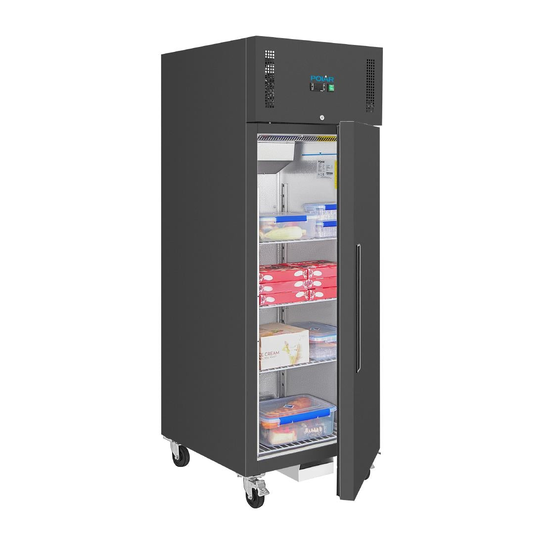 PG021 Polar G-Series staande vriezer zwart 537Ltr