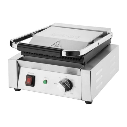 CU600 Buffalo Dubbele Contactgrill Geribbelde Platen
