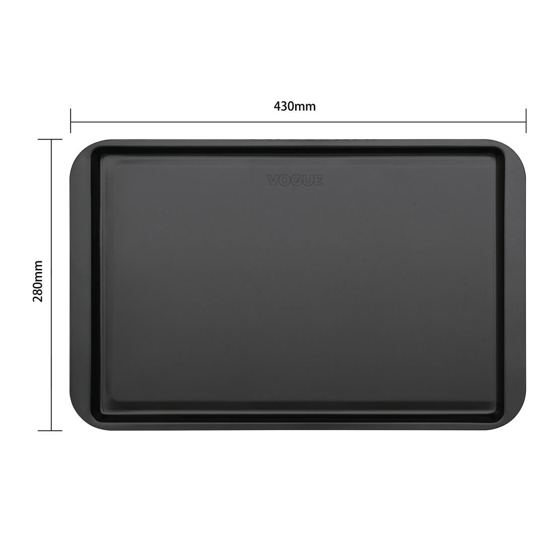 GD015 Vogue koolstofstalen anti-aanbak bakplaat medium