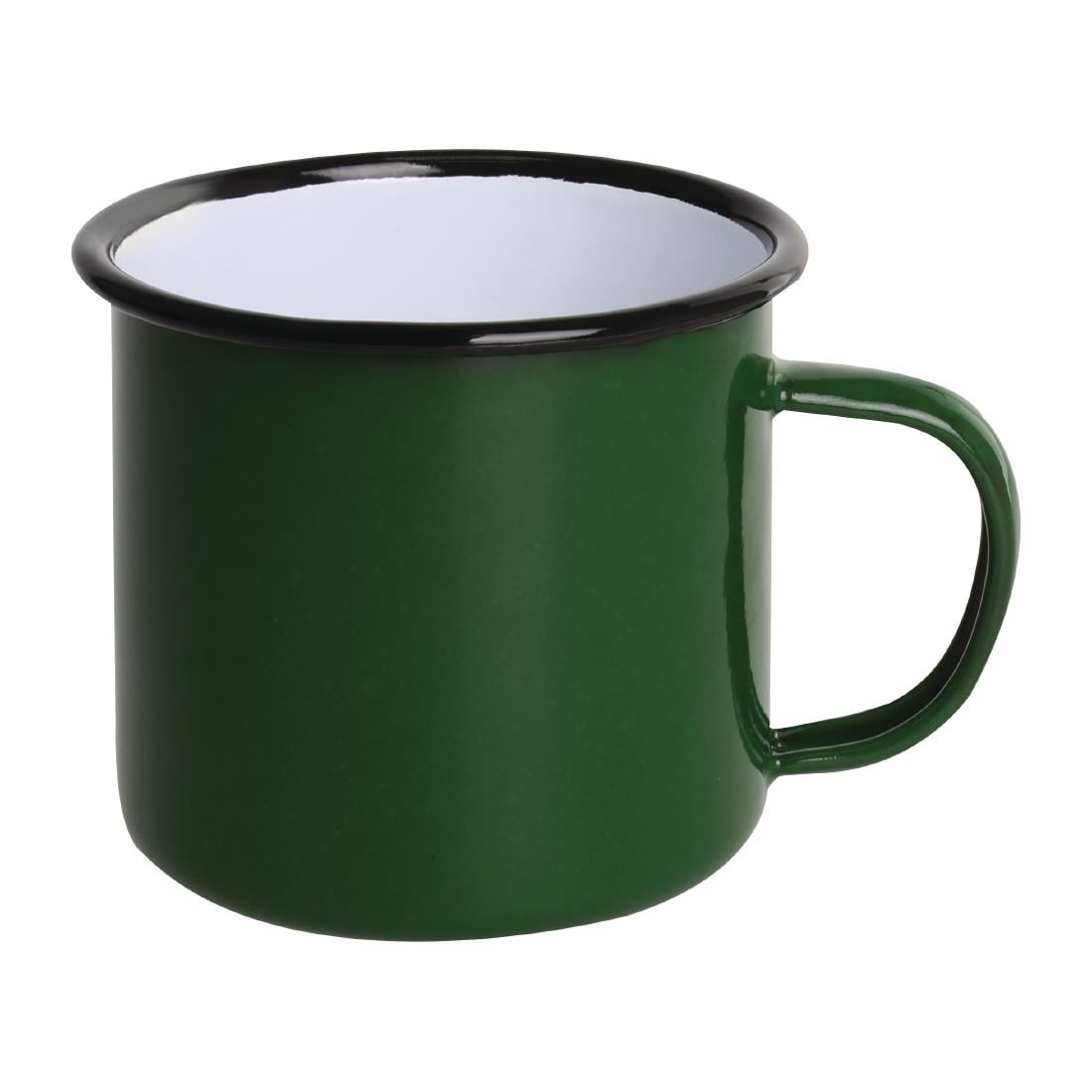 DC396 Olympia Emaille mok groen 35cl (6 stuks)