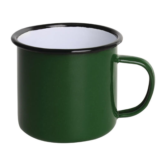 DC396 Olympia Emaille mok groen 35cl (6 stuks)