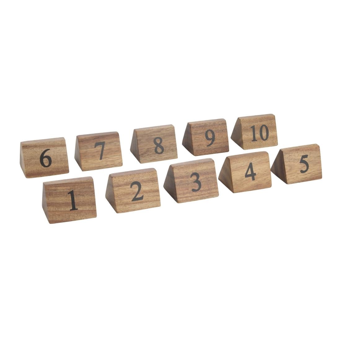 CL392 Olympia houten tafelnummers 1-10