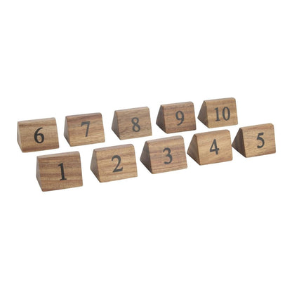 CL392 Olympia houten tafelnummers 1-10