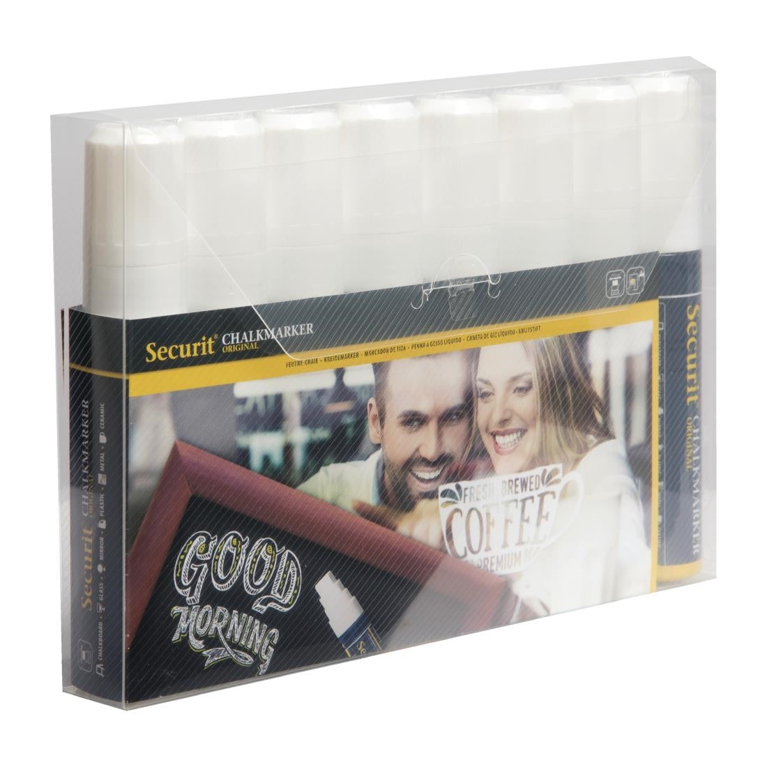 GF260 Securit krijtstiften 15mm wit (8 stuks)