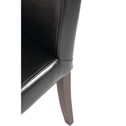 GF954 Bolero kunstlederen stoel zwart (2 stuks)