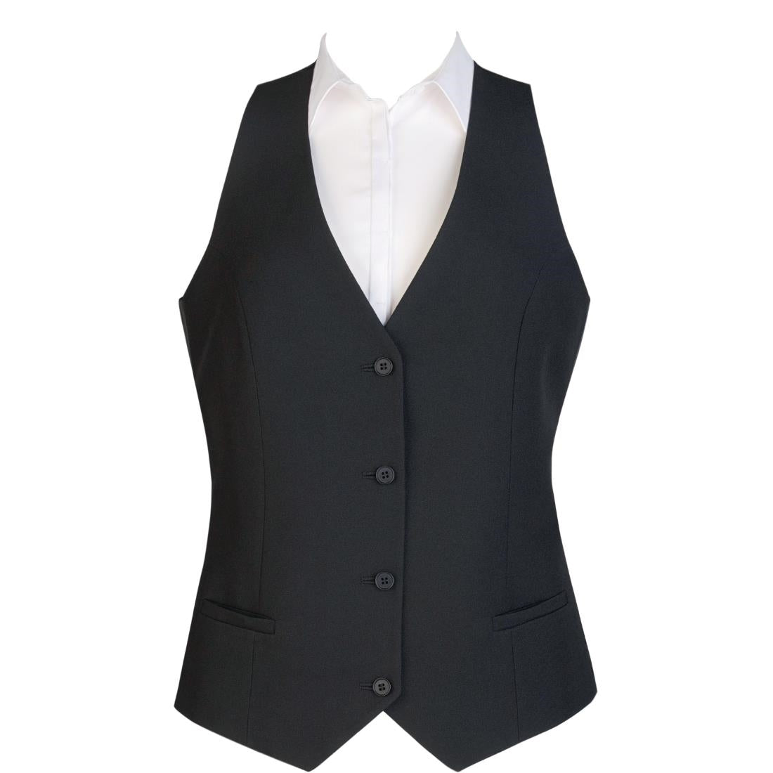 BB173-M Damesgilet 4 knopen zwart M