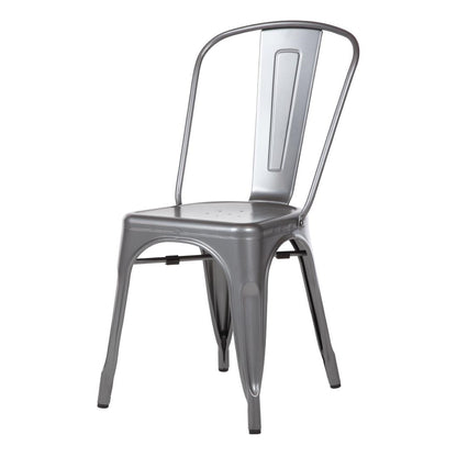 GL329 Bolero Bistro stalen stoel grijs (4 stuks)