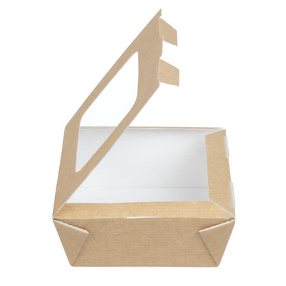 CL316 Huhtamaki recyclebare kartonnen bakken met venster medium 1070ml (270 stuks)