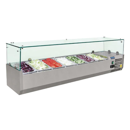 G609 Polar g-serie toonbankkoelkast 7x 1/4gn
