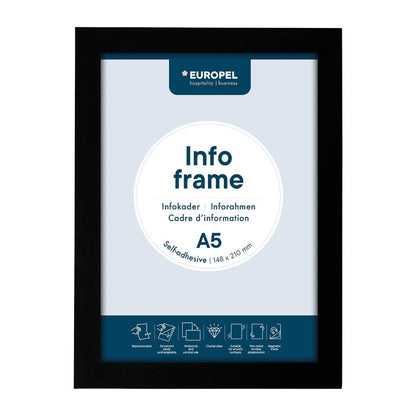 HU458 Europel Info Frame / Zelfklevende Set 2 Stuks A5 Zwart