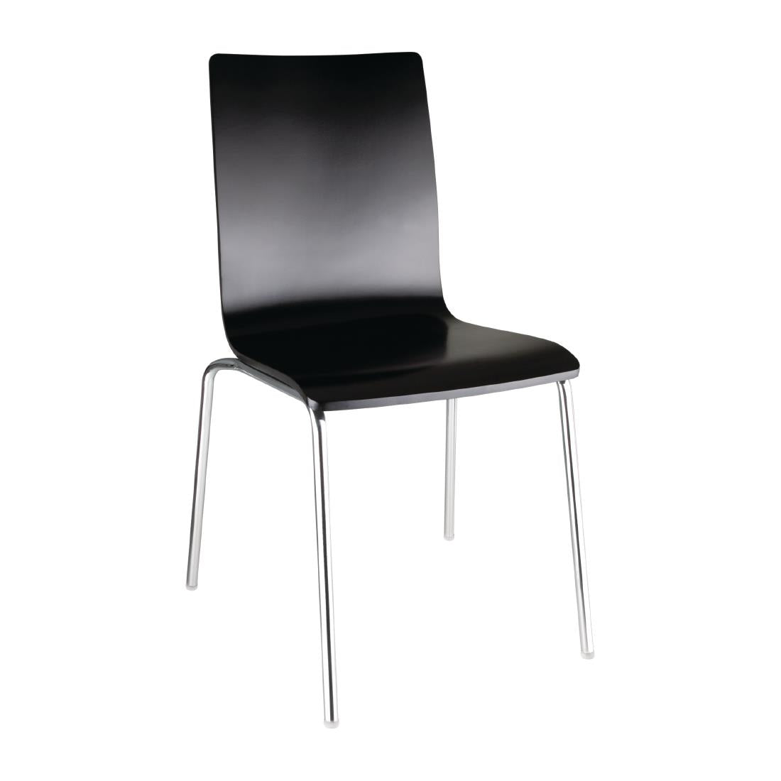 GR345 Bolero stoel met vierkante rug zwart - (4 stuks)