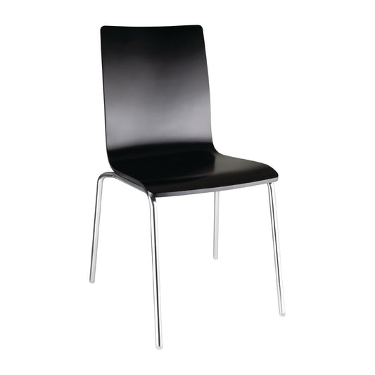 GR345 Bolero stoel met vierkante rug zwart - (4 stuks)